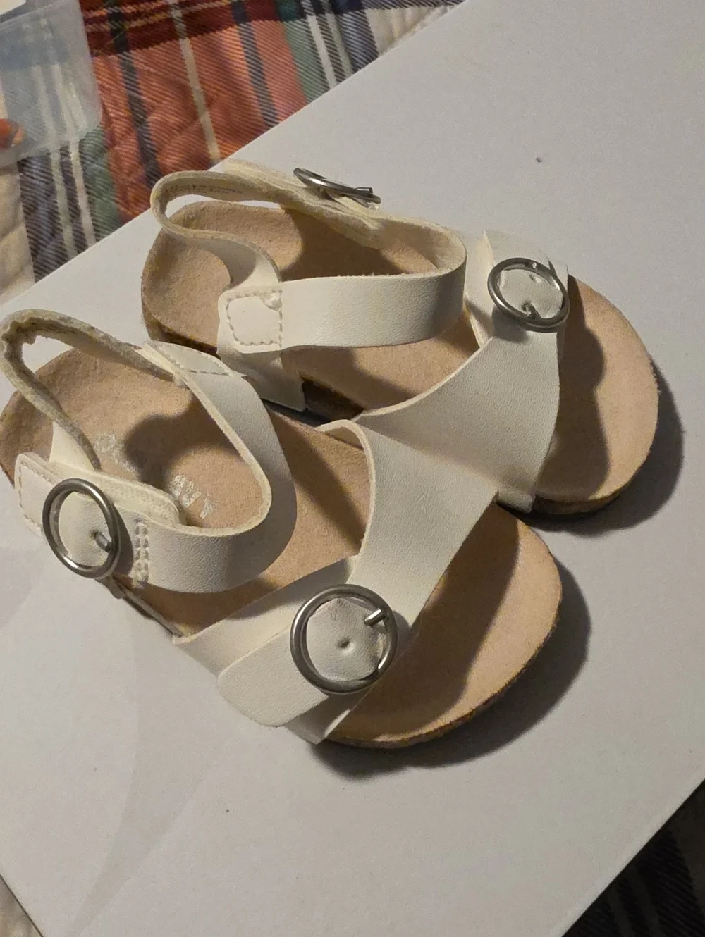 Old Navy White Buckle Strap Toddler Sandals